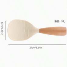 1pc Non-Stick Rice Spoon, Wooden Handle Rice Spoon, Non-Stick Upright Wooden Handle Rice Spoon Kitchen Tool Upright Supply Spoon Shovel Suitable For Kitchen Cooking, It Is A Great Gift, Mother's Day Gift - View 5