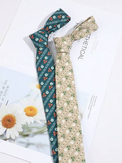 1 chiếc cà vạt nam thời trang, đa năng, họa tiết hoa cổ điển, phù hợp cho mặc hàng ngày, đi làm, dự tiệc.