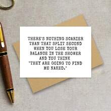 Funny Friend Greeting Card: "Nothing Scarier" Quote, Friendship Card, Friend Card, Birthday Cards Suitable For All Occasions - Multicolor - View 4