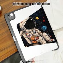 1pc Astronaut, Star, Planet Pattern PU Leather Desk Pad With 360° Rotating Stand And Pen Slot, Auto Sleep/Wake Function, Suitable For Back To School, Valentine's Day, Holiday Gifts - Multicolor - View 4