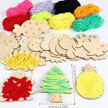 艺术区蒙特梭利精细动作趣味扭线趣味DIY创意拼图玩具卡通儿童创意手工亲子互动桌面玩具培养儿童动手能力和创造力智力发展节日礼物。 - 彩色 - 查看 7