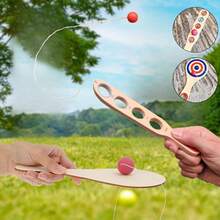 Wooden Blinder Target With Elastic Cord - Round Or Rectangular Dart Game Suitable For Outdoor Parties, Christmas Games, Fun - Durable Target For Valentine Easter - Multicolor - View 6