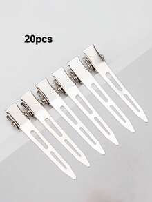 Bộ 60/30/20/10 kẹp định hình tóc mái kiểu miệng vịt, kẹp tạo kiểu tóc chuyên nghiệp, kẹp uốn và nhuộm tóc tại salon, kẹp uốn tóc liền mạch, kẹp tóc cá sấu lò xo kim loại. - kẹp - Xem 11