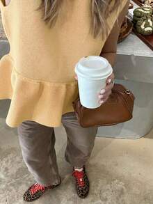 Áo dệt kim tối giản thanh lịch dành cho nữ, kiểu dáng giản dị nhưng sang trọng, thích hợp cho mùa xuân/hè. - mai sâu - Xem 6