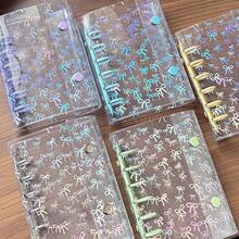 Portador A7, Cubierta con cinta, Libro de almacenamiento con estrellas brillantes, Libro de pegatinas/Libro de bolsillo, Portador A7 Libro de pegatinas, Planificador de papelería, Cuaderno, Libro de pegatinas, Suministros de oficina, Suministros escolares - A - Ver 6