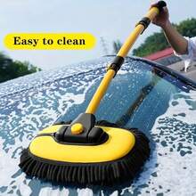 3-Section Adjustable Car Wash Mop, Super Absorbent Car Cleaning Brush, Window & Wheel Duster Cleaning Tool Accessories - Car Wash Mop - View 4