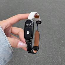 时尚优雅的智能手表表带，小巧精致，采用创意简约不对称透气设计，适用于小米手环10/9/8，配备快拆折叠磁扣，兼容NFC版本，复古舒适表带，男女皆宜的智能手表配件。 - 彩色 - 查看 18