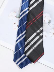 1 chiếc cà vạt nam thời trang tối giản kẻ sọc, phù hợp để mặc hàng ngày, đi làm, dự tiệc và các buổi liên hoan. - Nhiều màu - Xem 4