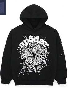 Spider OG Web Black Unisex Streetwear Hoodie (2) - 彩色 - 查看 1