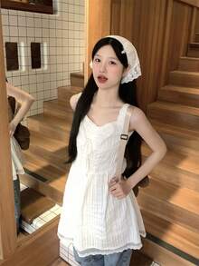 Women Short Dresses - White - View 3