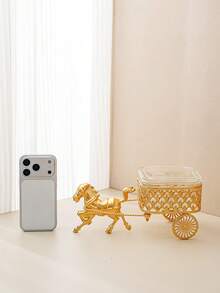 Hộp quà tặng bằng thủy tinh, thiết kế hiện đại kiểu xe ngựa, thích hợp cho tiệc tùng, đồ dùng học tập, đựng thực phẩm, kẹo, sô cô la, bánh quy, v.v. - Xem 2