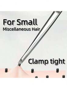 1pc High Quality Stainless Steel Eyebrow Tweezers, Facial Hair Removal Tweezers, Embedded Hair Tweezers, Angled Eyebrow Tweezers, Facial Care Tools - Upgraded Version - View 1