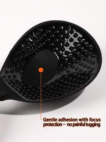 1对隐形粘性聚拢文胸，带透明挂脖肩带，可重复使用，适用于露背连衣裙和上衣的粘性无肩带文胸 - 彩色 - 查看 4