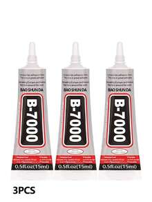 Keo dán đá B-7000, 15/25/50/110ML (3.7 Fl Oz), Keo dán trong suốt siêu chắc, chất lượng cao dùng trong chế tác trang sức, chống thấm nước, dẻo dai, thích hợp cho vải, điện thoại, làm trang sức. - Keo B7000 - Xem 25