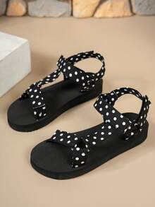 Dép xăng đan đế bằng in họa tiết thời trang nữ, dép xăng đan mùa hè mới, đế dày, hở mũi, thích hợp đi biển, đế mềm mại, thoải mái, thoáng khí, kiểu dáng mũi cá, thích hợp cho thể thao. - Nhiều màu - Xem 6