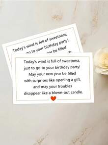 1pc Customizable Personalized Greeting Card, Birthday Card, Wedding Card, Any Holiday Card, Any Party Card, Can Add Name, Add Date, Comes With Envelope, Versatile & Fashionable, Ideal Gift For Boyfriend, Girlfriend, Family, Coworkers, Holidays - Multicolor - View 1