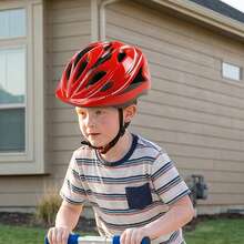 Baby Girls Boys Sports Helmet Multi-Functional Adjustable Breathable Head Protector Kids Bicycle Cycling Skating Helmets - Red - View 5