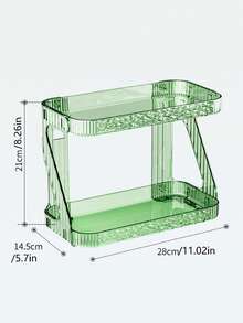 Giá đựng đồ treo tường hai lớp trong suốt, keo dán chắc chắn, dùng để đựng đồ dùng vệ sinh cá nhân trong phòng tắm/gia vị nhà bếp. - Nhiều màu - Xem 6