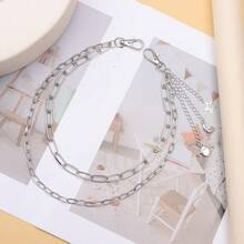 1pc Men's Starry Sky Theme Multi-Layer Alloy Waist Chain - Planet Model - View 3