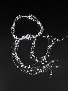 1Pc Multi - Layer Pearl Headband, Elegant Dreamy Bridal Hair Accessory, Wedding/Bridal Dress/Photoshoot Exquisite Hairstyle Ornament - White - View 4