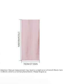 1件雪纺披肩围巾，适合搭配新娘婚纱、派对礼服、晚礼服和特殊场合服装 - 淺粉色 - 查看 2