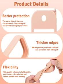 2个/1个/套 1盎司（30毫升）洗手液喷雾瓶保护套，26个花卉字母珍珠吊坠喷雾瓶标记，以及硅胶米老鼠耳朵造型喷雾瓶防摔防撞保护套，珍珠手链设计，方便携带，可挂在包包、钥匙或儿童背包上，耐磨、防水、可清洗、可重复使用，适用于洗手液喷雾瓶。 - 淡紫色 - 查看 4