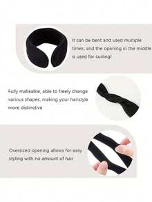 Bộ dụng cụ tạo búi tóc hình bánh donut cải tiến (1/3 món), bao gồm kẹp tóc bằng mút xốp, dụng cụ tết tóc đa năng, bộ tạo kiểu tóc trọn gói tiện dụng cho sinh hoạt hàng ngày, đi học, đám cưới, tiệc tùng, du lịch. - Nhiều màu - Xem 7