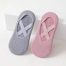 1/3/5 đôi tất Pilates nữ, tất yoga Pilates chống trượt có đế bám, tất cổ cao phù hợp cho barre, bệnh viện, dép chống trượt, tất đi thuyền. - Nhiều màu - Xem 5