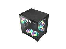 Bgears B-Pellucid MicroATX Black Micro ATX Tower Case, Tempered Glass Compact Design - View 7
