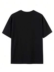 Camiseta de baloncesto con estampado para hombre - Negro - Ver 4