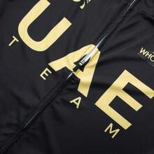 UCI BORA 1 áo đạp xe ôm sát, co giãn cao, tay ngắn, thoáng khí của UAE - màu đen - Xem 5