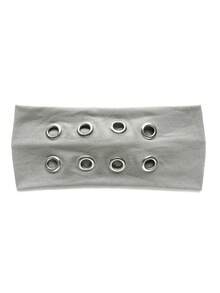 1pc Punk Y2K Metal Hoop Hollow Headband, Unisex Leopard Print Headband - Multicolor - View 18