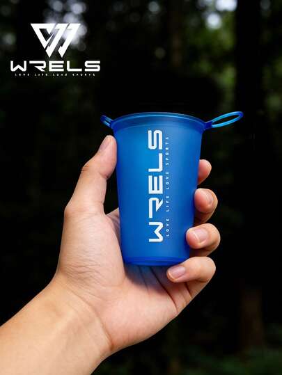  1/2 Bình nước thể thao gấp gọn WRELS 200ml - Nhỏ gọn, di động và có thể treo, lý tưởng cho chạy bộ đường mòn, đạp xe và cắm trại, cốc nước mini