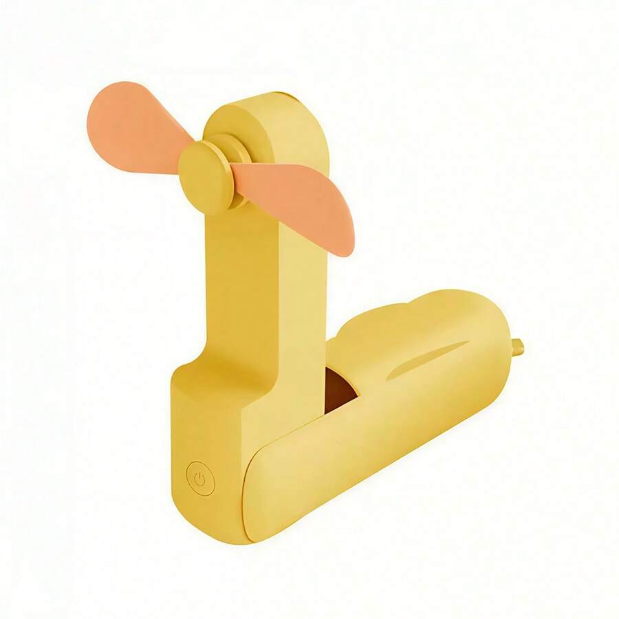 Portable Fans - Handheld - Yellow - View 1