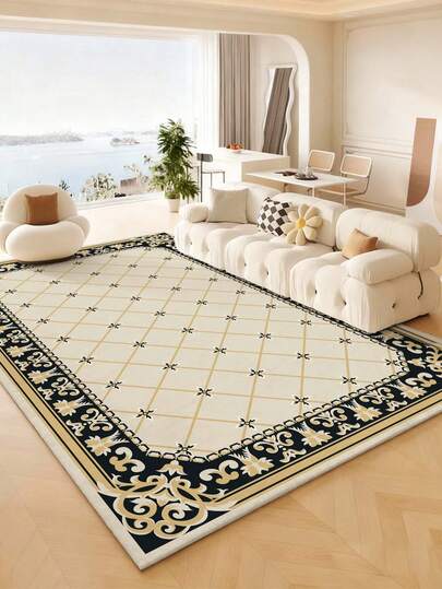 1 pieza Alfombra decorativa de lujo para interiores, nueva alfombra de piso de lana sintética lavable, alfombra para sala de estar, alfombra para sofá, alfombra para dormitorio, alfombra antideslizante para mesita de noche, alfombra para piso de habitación, alfombra para comedor y cocina, almohadilla para silla de oficina, felpudo de entrada, manta de picnic para exteriores, esterilla de camping para exteriores