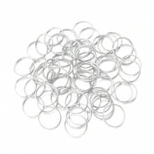 Bộ 60 chiếc vòng sắt hai lớp hình tròn, đường kính 16mm, dùng làm móc khóa, móc chìa khóa có thể tháo rời. - móc khóa - Xem 3