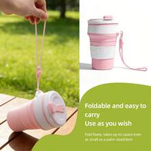 Foldable Pet Water Bowl, Silicone Portable Cat Dog Drinking Cup Outdoor Water Bottle - Multicolor - View 4