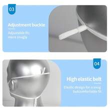 20个装 CE FFP3 认证口罩，带呼吸阀，6层防护，成人头戴式，舒适，独立包装 - A - 查看 7