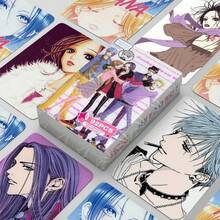 92张动漫NANA周边迷你卡片，大崎奈奈《另一个自我》高清收藏照片卡，2D贴纸，Lomo卡，2D周边贴纸（用于剪贴簿），NANA经典漫画迷你卡片套装，小松奈奈，莲大将全员高清Lomo卡 - 彩色 - 查看 1