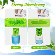 4 Pack Reusable Microfiber Mop Replacement Pads Dry Wet Sweeping Cloths For 10-12in Floor Sweeper Hardwood Floor Cleaning - 1 - 查看 5