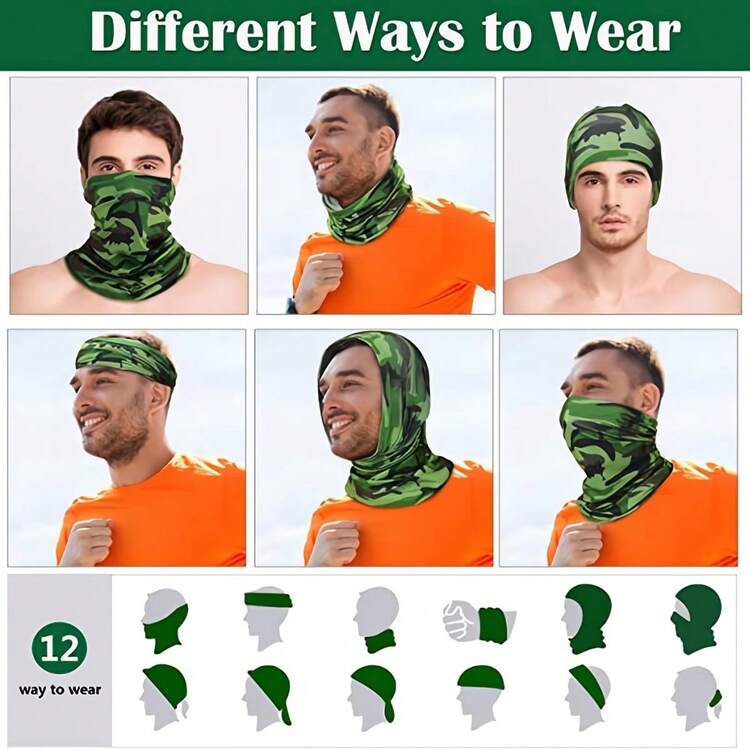 New Ice Silk Cycling Face Mask, Outdoor Sports Fishing Windproof Breathable Neck Gaiter - Multicolor - View 4
