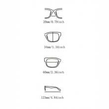 1pc Wrap-Around Women's Fashion Glasses For Outdoor Parties, Travel, Vacations, And Beach Use - Black - View 2