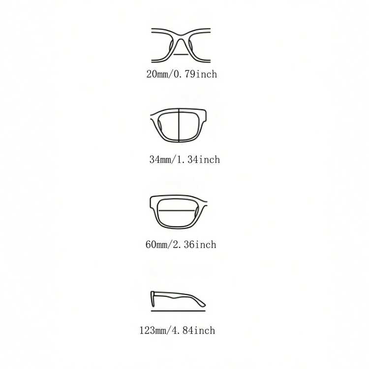 1pc Wrap-Around Women's Fashion Glasses For Outdoor Parties, Travel, Vacations, And Beach Use - màu đen - Xem 2