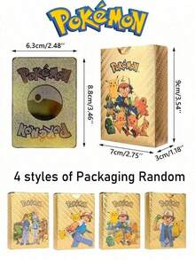 pokemon 集换式卡牌游戏，英文版，收藏卡，玩具，礼品卡，稀有卡，训练家对战礼物，节日和生日礼物 - 彩色 - 查看 3