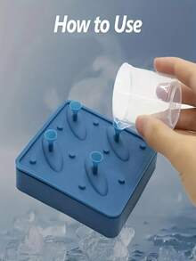 4-Cavity Shark Silicone Ice Cube Tray, Non-Stick Silicone Mold Suitable For Making Ice Cubes, Chocolates, Cookies, Creative Kitchen Party Molds, Essential For Dessert Lovers - Multicolor - View 8