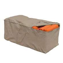 Budge P9A10PM1 - Bolsa de almacenamiento para cojín de jardín resistente e impermeable 49 5 cm de alto x 120 7 cm de ancho x 45 7 cm de profundidad color marrón - Tweed bronceado - Ver 1