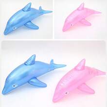 1pc Inflatable Shark Shaped Water Floating Device, Perfect Summer Gift For Swimming Pool And Beach Party, Floating Lounger For Swimming Pool And Beach Relaxation, Pool Inflatable, Beach Essentials, Pool Float - Black - View 5