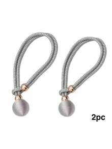 2pcs Adjustable Premium French Style Ball Curtain Tie Backs, Convenient Drapery Tiebacks Decorative Curtain Holders - Multicolor - View 6