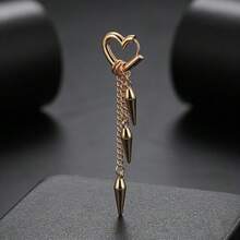 1 chiếc khuyên tai hình nón phong cách Gothic Punk, khuyên tai tròn bằng thép không gỉ dành cho cả nam và nữ, thích hợp để đeo hàng ngày và dự tiệc - Bạc - Xem 13