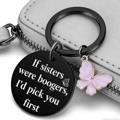 Móc khóa quà tặng chị em gái, quà sinh nhật hài hước cho chị em thân thiết, quà sinh nhật độc đáo cho người lớn, quà tặng chị em gái, quà Ngày của Mẹ, quà nhét tất dễ thương nhất cho phụ nữ.